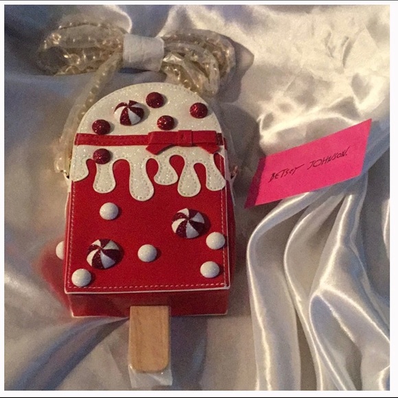 BETSEY JOHNSON PEPPERMINT POPSICLE CROSSBODY PURSE - Picture 5 of 7